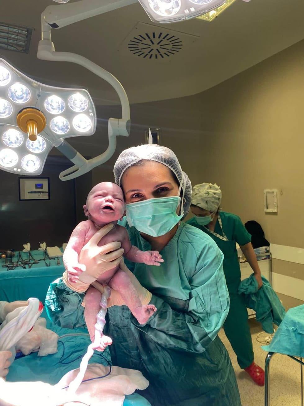 Professional gynecologist in clinic setting